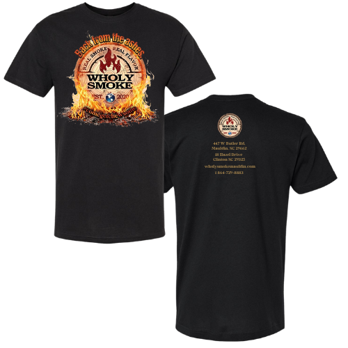 Wholy Smoke — Back From the Ashes T-Shirt (Black)