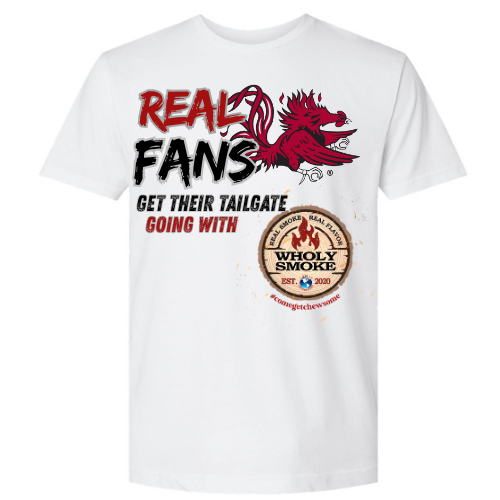 Wholy Smoke x USC Gamecocks "Real Fans" Tailgate T-Shirt
