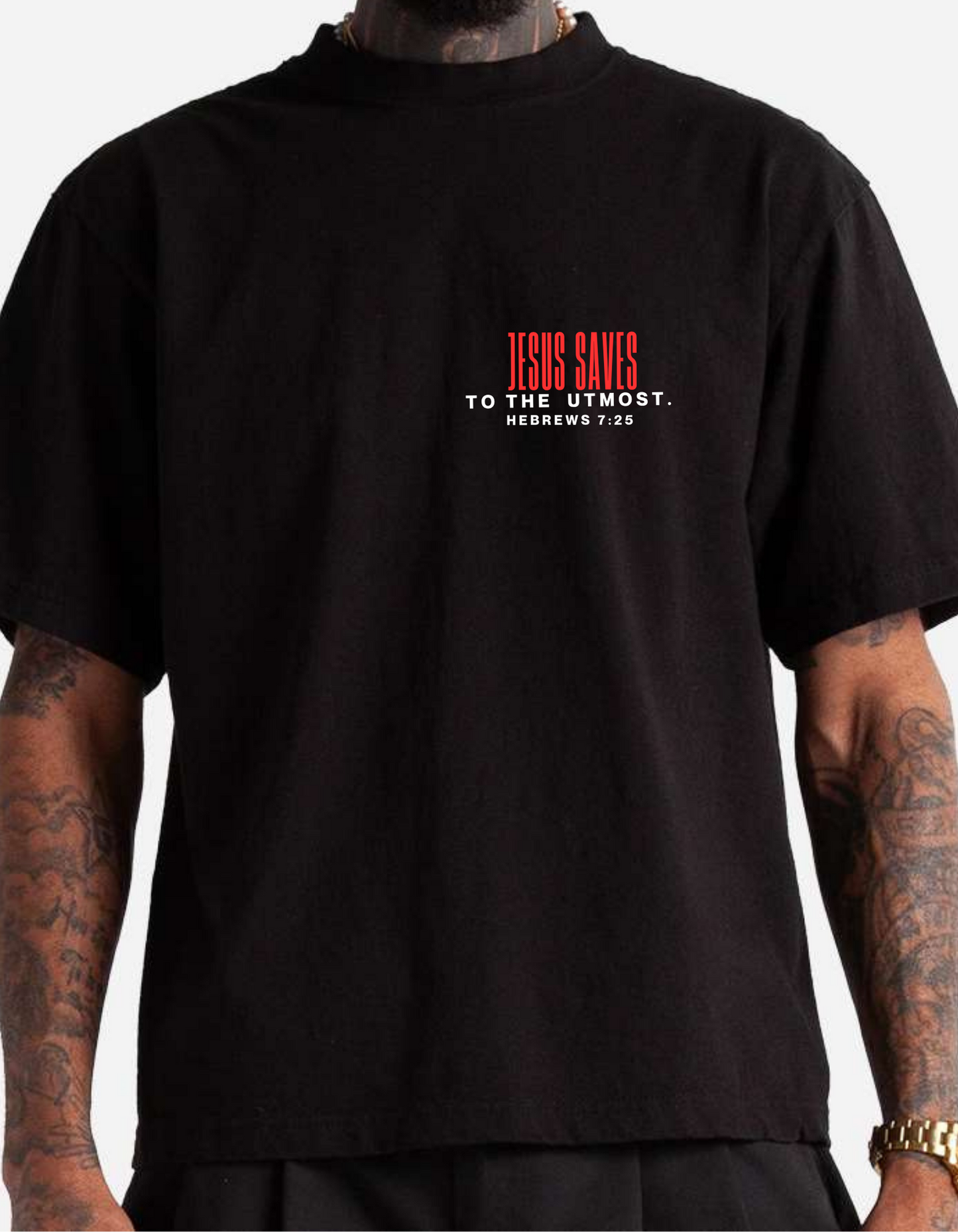 Jesus Saves- To The Utmost (Black)