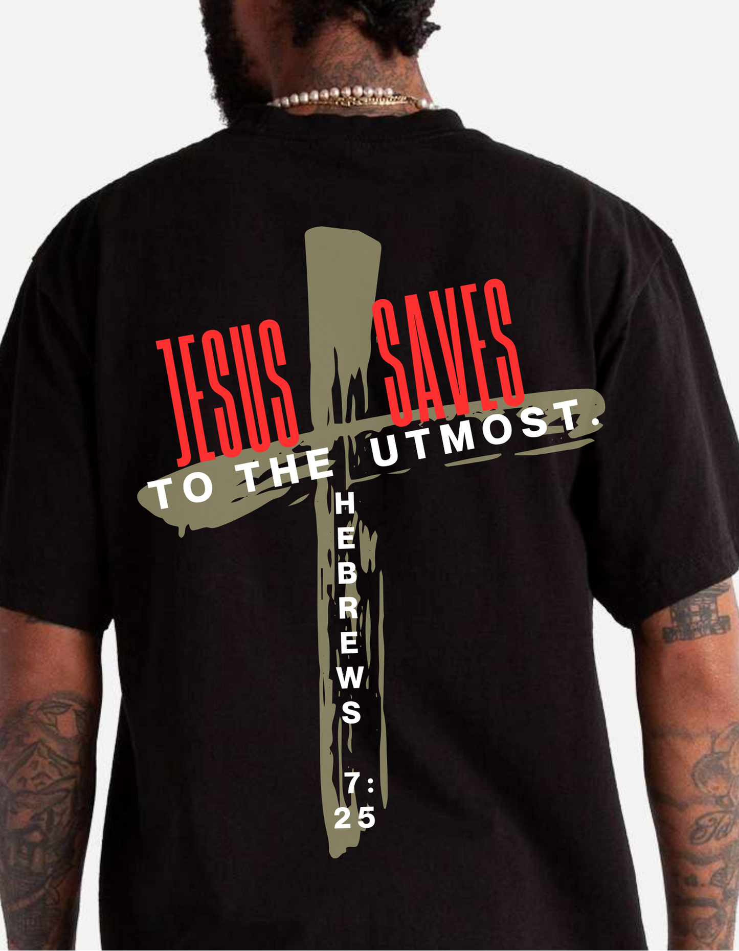 Jesus Saves- To The Utmost (Black)